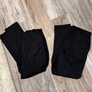 90 Degree By Reflex Interlock Everyday Crop Leggings bundle of 2 pair